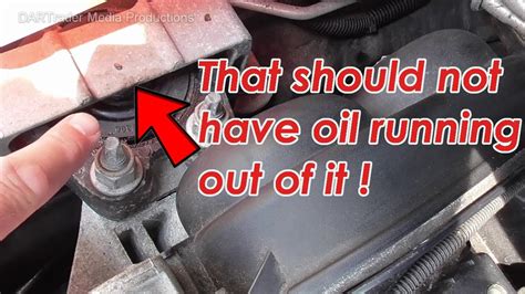 motor mount leaking oil|Signs You Need to Replace Your Motor Mount